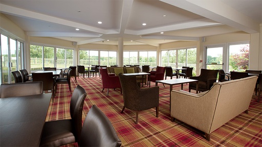 Business meeting lounge at Sandford Springs hotel in Hampshire